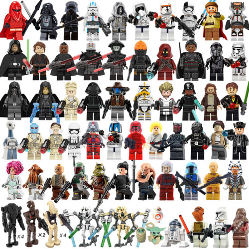 (Style D 24PCS) Star Wars Minifigures Children's building block set 1