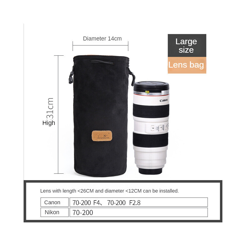 Slr Camera Lens Sack Storage Bag Shockproof Lens Barrel Digital Liner Bag Various Specifications For Various Brands Of Lens Bags Multicoloured 885662493854