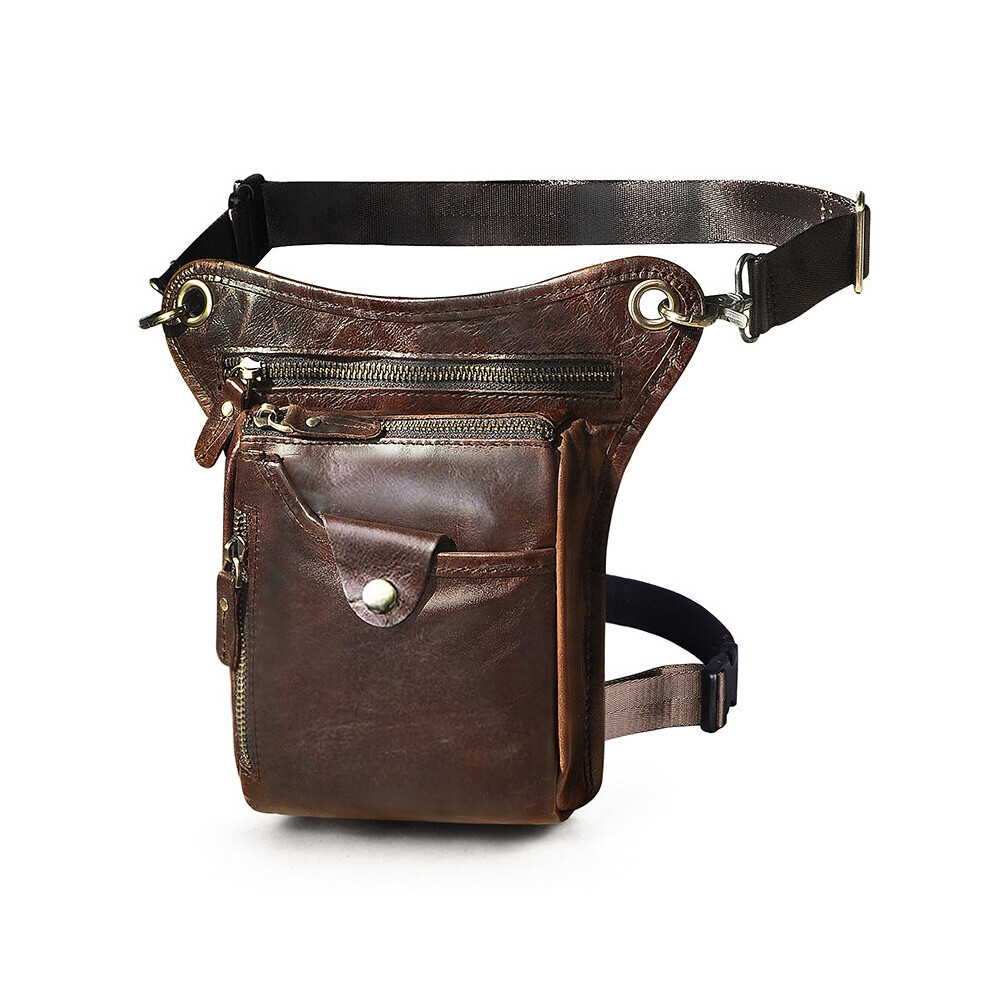 Thick Soft Leather Men Travel Messenger Crossbody Sling Bag Fanny Waist Belt Pack Leg Drop Bag Phone Pouch 211-5-image-OPC-PBWWH76-NEW