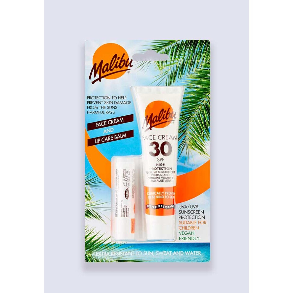 Malibu Face Cream + Lipbalm Blister Pack SPF30
