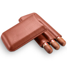 Soft Small Leather Travel Cigar Case With Cutter Storage Mini Carry Bag Organizer Gift Sets Kit Box Accessories