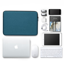 Dark 15.6inch Laptop Bag, Dark-Green Classic Slim Briefcase Messenger Bag, Foam Padded Laptop Case for 15.6 inch Laptop