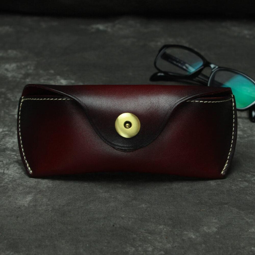 Men Women Leather Sunglass Bag Leather Sunglass Cases Full Grain Leather Cowskin Eyeglass Case Sunglass Box Leather