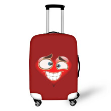 (HDM102927F26 Beige-S) Funny cartoon luggage compartment lid for 18-32 inch luggage compartment protective cover travel accessories elastic sleeve