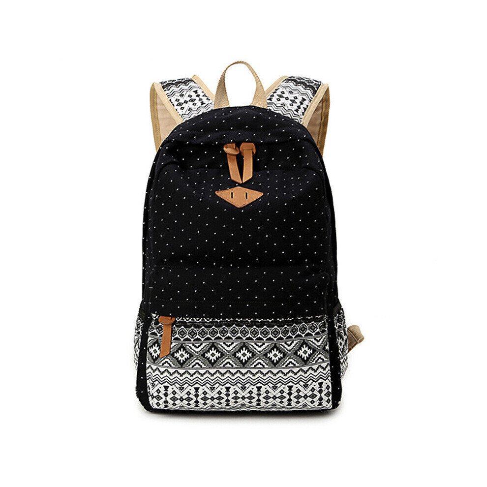 Canvas Printing Women Backpack Travel Rucksack Female Laptop Bagpack Student Bookbag School Bag for Teenage Girl Mochila-image-OPC-PBWWPDN-NEW