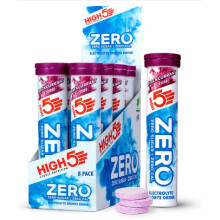 (20 Tabs Per Tube, Blackcurrant) High5 Zero Caffeine Hit - Pack Of 8