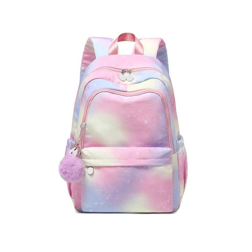 School Backpack Pockets Bookbag Casual Rucksack Travel Bag for Girl Boy Youth Rainbow Print Schoolbag Daypack-image-OPC-PBWWQ6Z-NEW