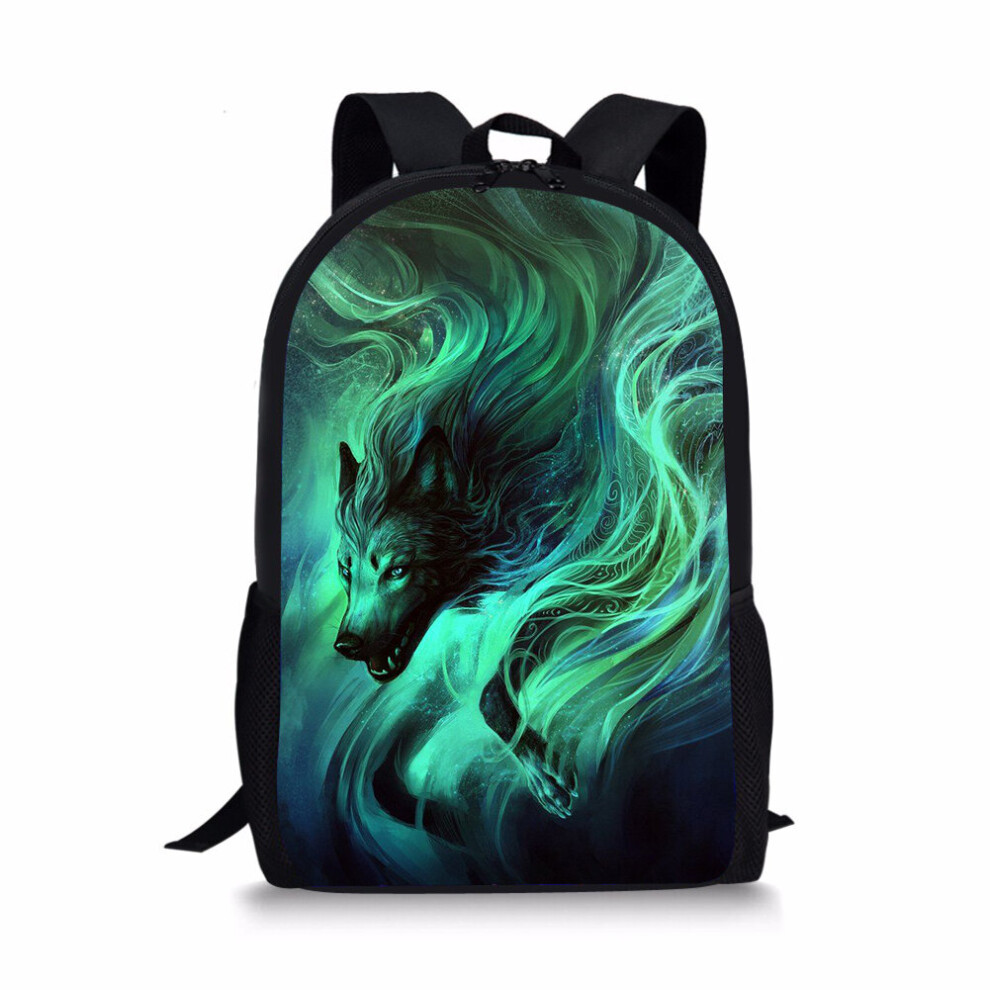 Image School Bags For Boys Wolf Printed Bagpack Men Teenagers School Backpack Book bags Mochila Escolar on OnBuy