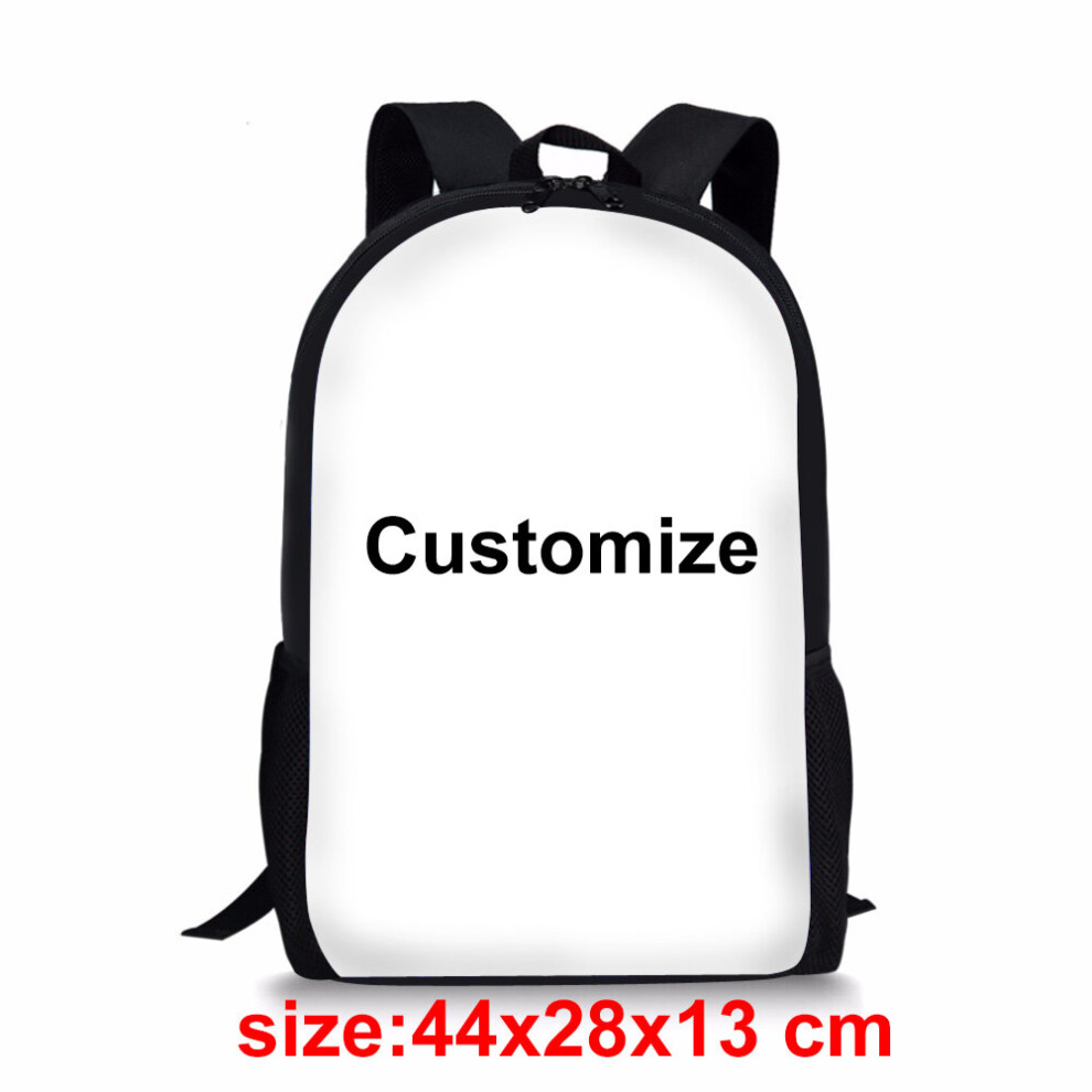 Customizable Men Backpack Student Book Bag Fire Wolf Printing 16inch Backpacks School Bags For Teenager Boy Girl Schoolbag-image-OPC-PBWWWSR-NEW