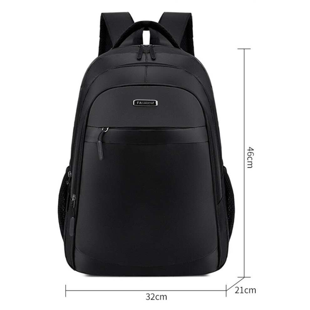 Oxford Backpack Breathable Waterproof Business Laptop Backpack Large Capacity Layered Storage Lightweight For Outdoor Activities Black 885663556749