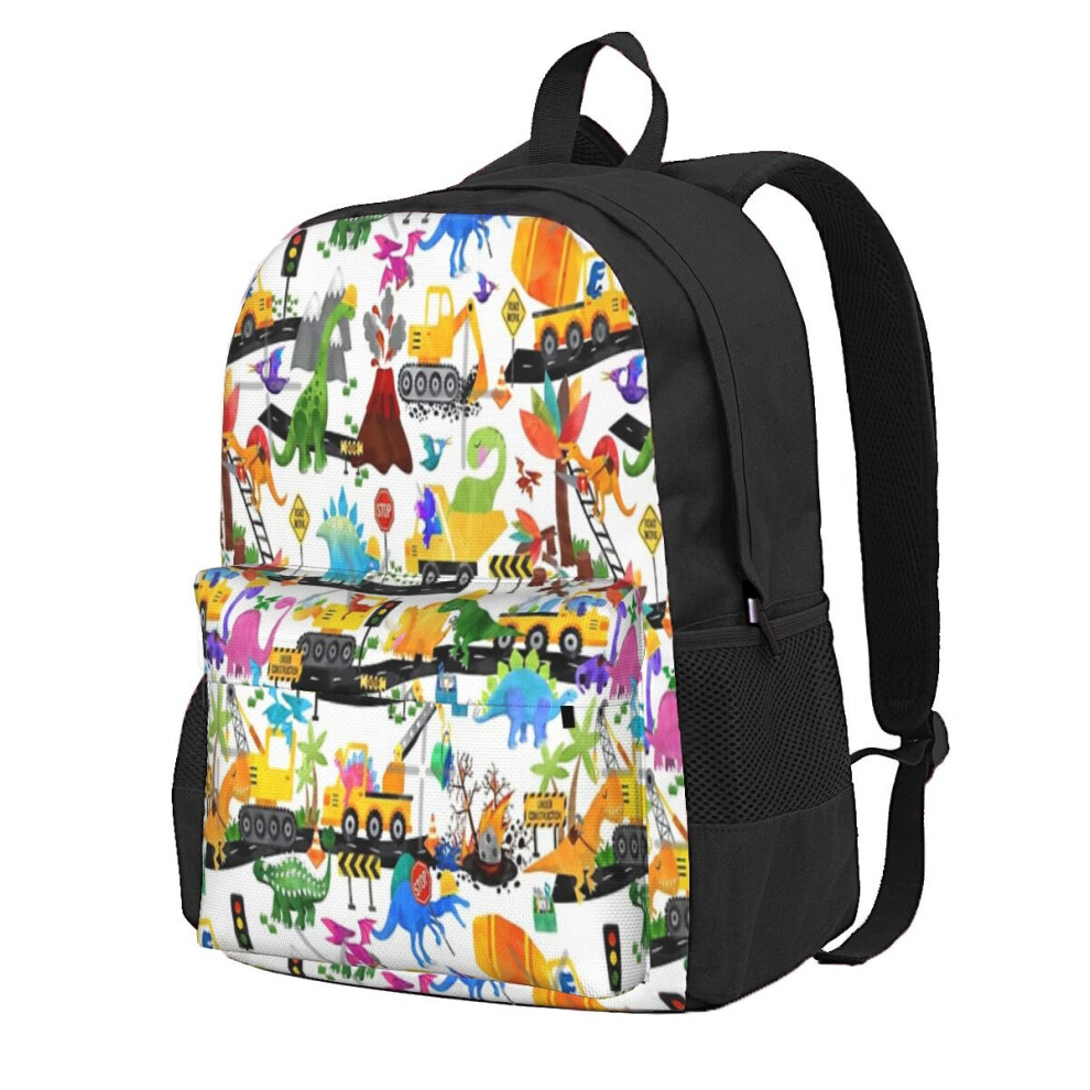 Watercolor Dinosaur Road Crew Backpacks Mens Backpacks Bags For Women Plain Male Backpack School Backpack Boy-image-OPC-PBWWYVR-NEW