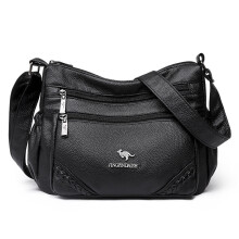 Middle Age Kangaroo Shoulder Handbag Leather Messenger Bags Gift For Mommy Womens Bags on Offer sac a main femme