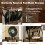 Costway 3-tier Rolling Stand Rustic Vinyl Record Storage Holder w/ 3 Dividers 7