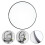 50cm Round Wall Mounted Mirror Bathroom Bedroom Makeup Dressing Mirror 2