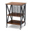 Costway 3-tier Rolling Stand Rustic Vinyl Record Storage Holder w/ 3 Dividers 1