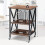 Costway 3-tier Rolling Stand Rustic Vinyl Record Storage Holder w/ 3 Dividers 2
