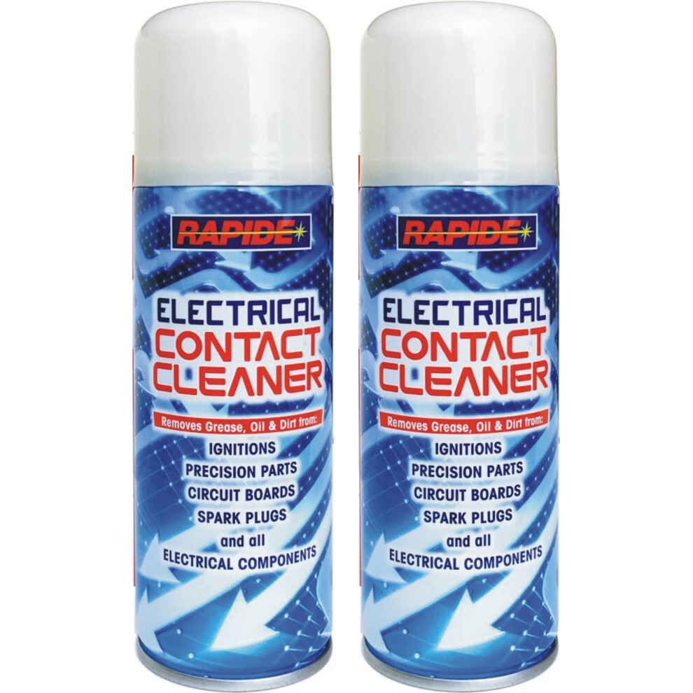 Rapide 2 X 200Ml Electrical Contact Cleaner Dirt Switch Circuit Amp Guitar