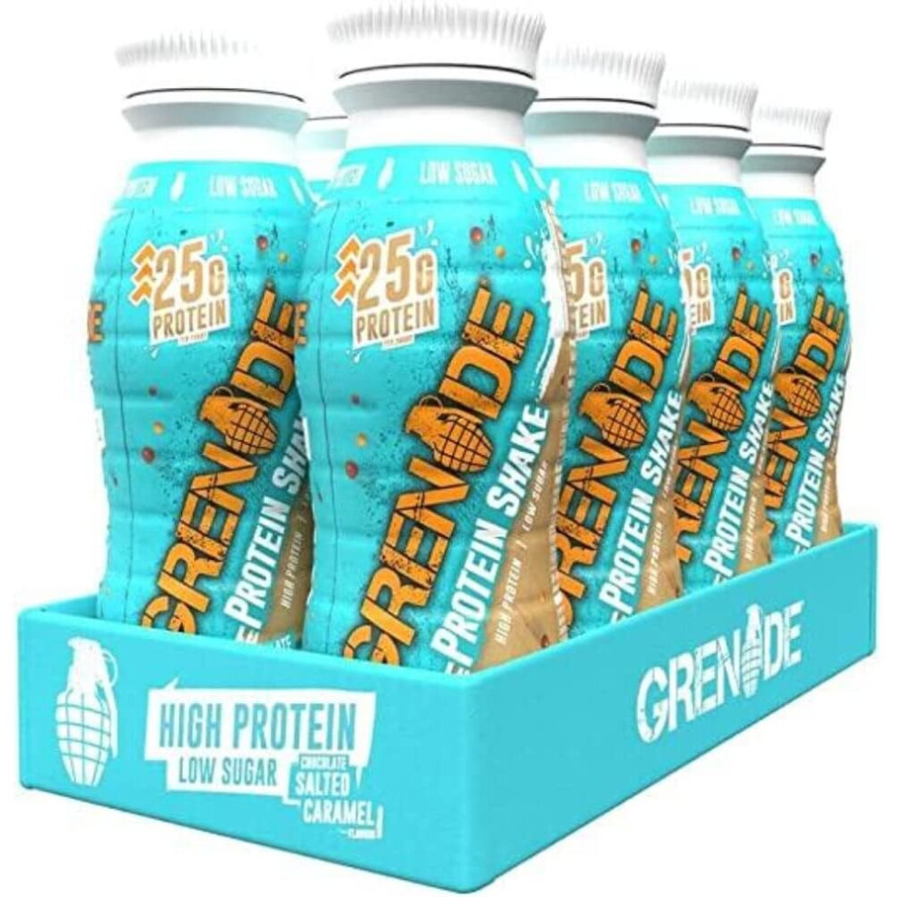 Grenade High Protein Shake - Chocolate Salted Caramel, 8 x 330 ml