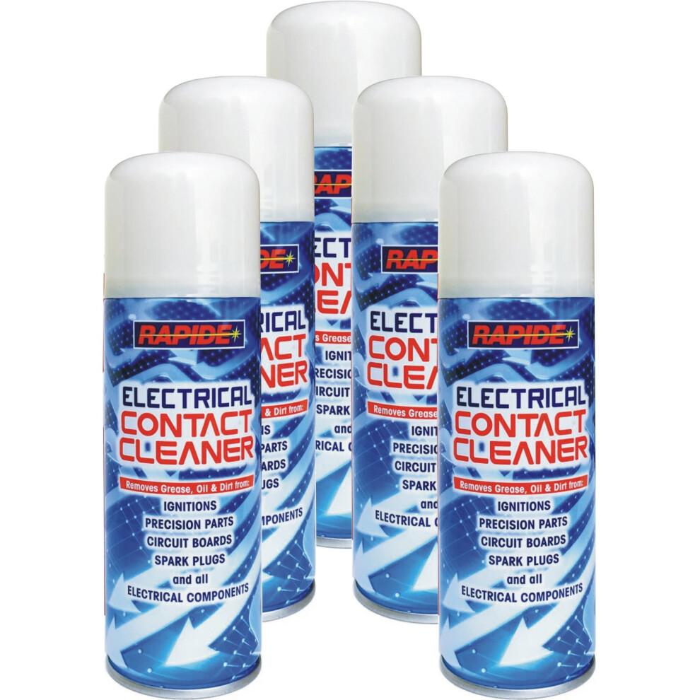 Rapide 5 X 200Ml Electrical Contact Cleaner Dirt Switch Circuit Amp Guitar