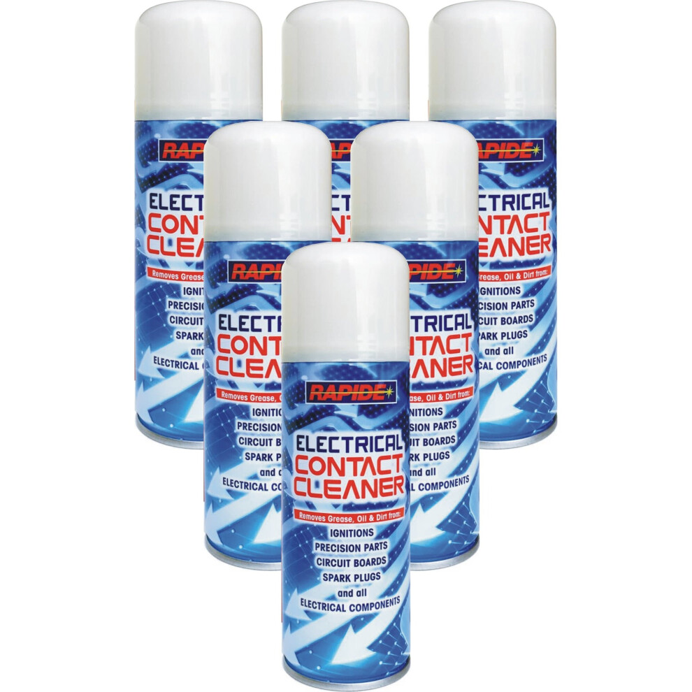 Rapide 6 X 200Ml Electrical Contact Cleaner Dirt Switch Circuit Amp Guitar