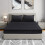 (Black, Single: 91 X 191 CM.) Satin Stripe Fitted Bed Sheets or Plain Pillowcases 1