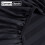 (Black, Single: 91 X 191 CM.) Satin Stripe Fitted Bed Sheets or Plain Pillowcases 2