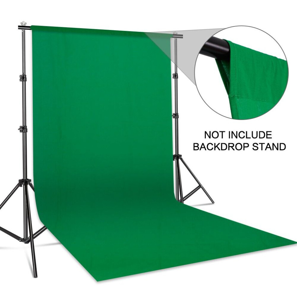 (Green, 200*300cm/6.6*10Ft) Background Photography Backdrop Smooth Muslin Screen Chromakey For Photo Studio 