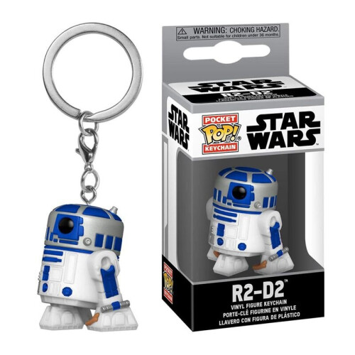 (R2-D2) Keychain Wars Star Pop Keyring Darth Vader Yoda Figure R2d2
