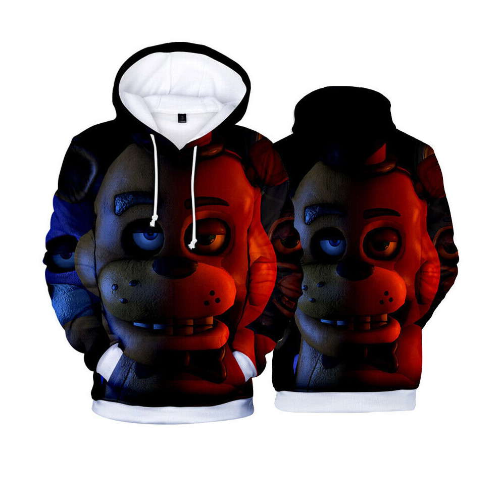 (#10 Bear, 2XL) Five Nights Anime At Freddys Hoodie Pullover Unisex Coat Sweatshirts Casual 