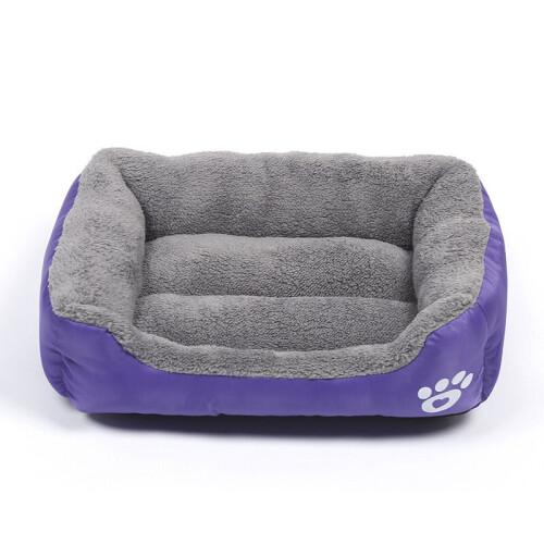 (Purple, XL（80*62cm）) Dog Pet Bed Orthopedic Large Dog Beds Dog House Nest Kennel For Cat Puppy Xxxl