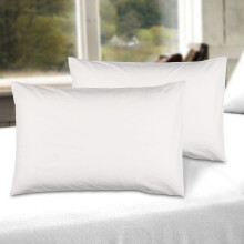 (White, Pillowcases Pair: 50 X 75 cm) 100% Egyptian Cotton Flat Sheet Bed Sheets Single Double King Super King Size