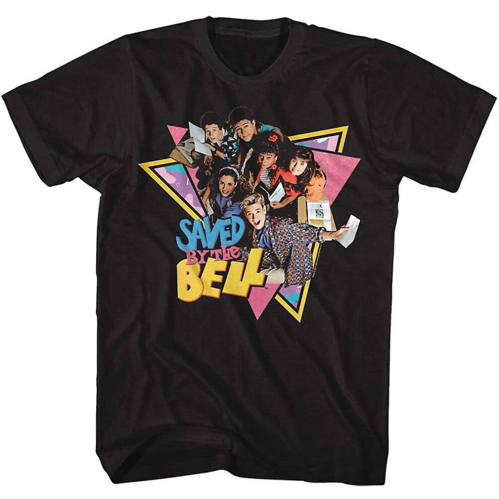 (L) Saved By The Bell Group Triangles T-Shirt