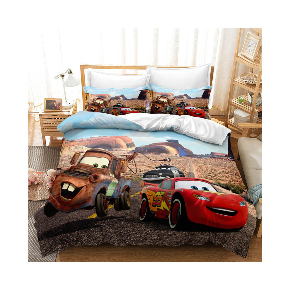 (Style 05, Double (79'' x 79'')/3PCS) Cars Print Bedding Single Double King Duvet Cover