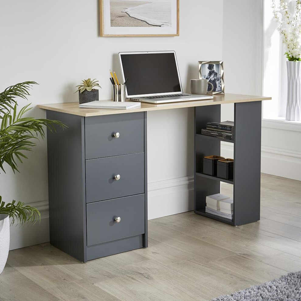 Camden 3 Drawer Computer Desk