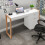 Costway Modern Home Office Desk Workstation w/Cabinet Drawer Sturdy &Structure 8