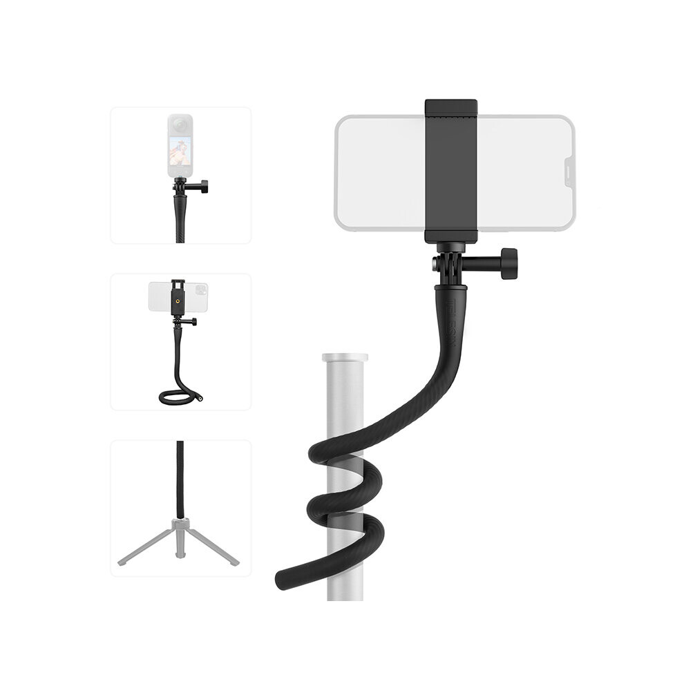 Arbitrary Bending Bracket Camera Flexible Mount Holder For Gopro /Insta360/Dji Action/Smartphone 713929760909