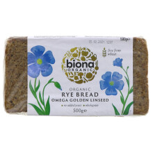 Biona Rye Bread - Omega 3 500g ( pack of 12 )