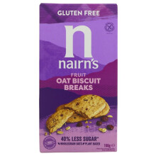 Nairn's GF Biscuit Breaks Oat & Fruit 160g ( Pack of 12 )
