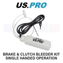 US PRO Tools Brake & Clutch Bleeder Kit - Single Handed Operation 6233