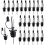 24-Pack Wine Pourers with Cone Spouts and Rubber Lids 2