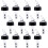 12-Pack Automatic Measuring Bottle Pourers, 1oz Waterproof Bar Spout, Black 1