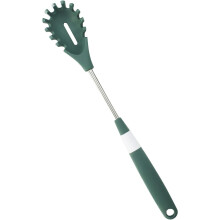Spaghetti spoon and fork, silicone noodle gripper, stainless steel inner core anti-scalding, anti-slip and anti-stick