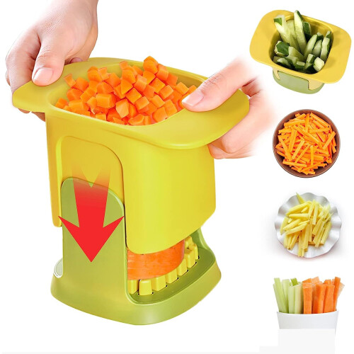 2-in-1 vegetable chopper diced and sliced kitchen vegetable cutter 1