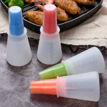 4-Pack Silicone Oil Bottle Brushes, Grill/Pastry Spread Brushes (Red, Orange, Green, Blue)