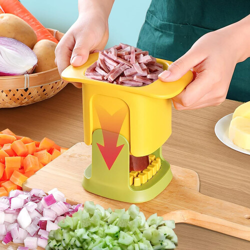 2-in-1 vegetable chopper diced and sliced kitchen vegetable cutter 2
