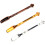 3 Pack Coke Spoons, Spatula Spoons, Multicolor (Gold, Silver, Bronze) 6