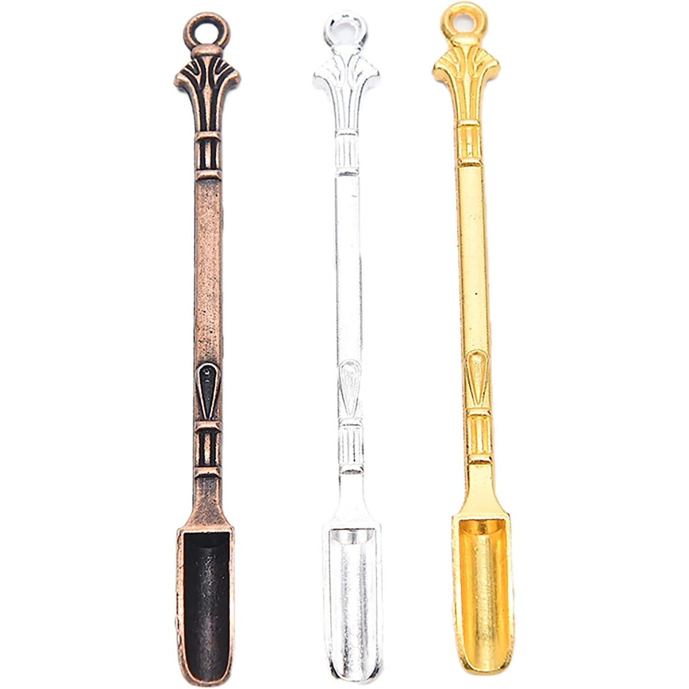 Gopatriot Memory 3 Pack Coke Spoons, Spatula Spoons, Multicolor (, Bronze) Gold/Silver/Bronze