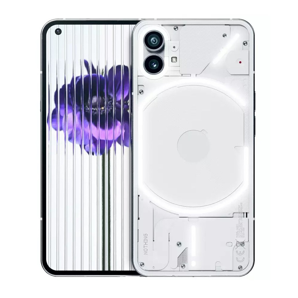 Nothing Phone (1) 5G Dual Sim Smartphone 6.5" Oled 8Gb Ram Sim Free 256Gb White 6974434220263