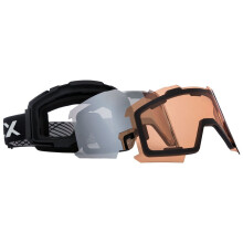 (EACH, Black  X) DLX Changeable Lens Ski Goggles Magnetic