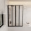 NES Home Nes Home 1100mm Width 4 Fold Bath Shower Screen Matt Black Frame 2